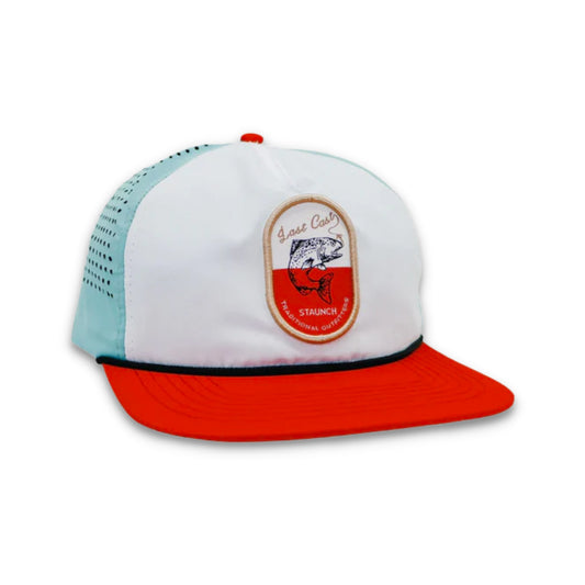 Last Cast Snapback - Baby Blue & Candy Red