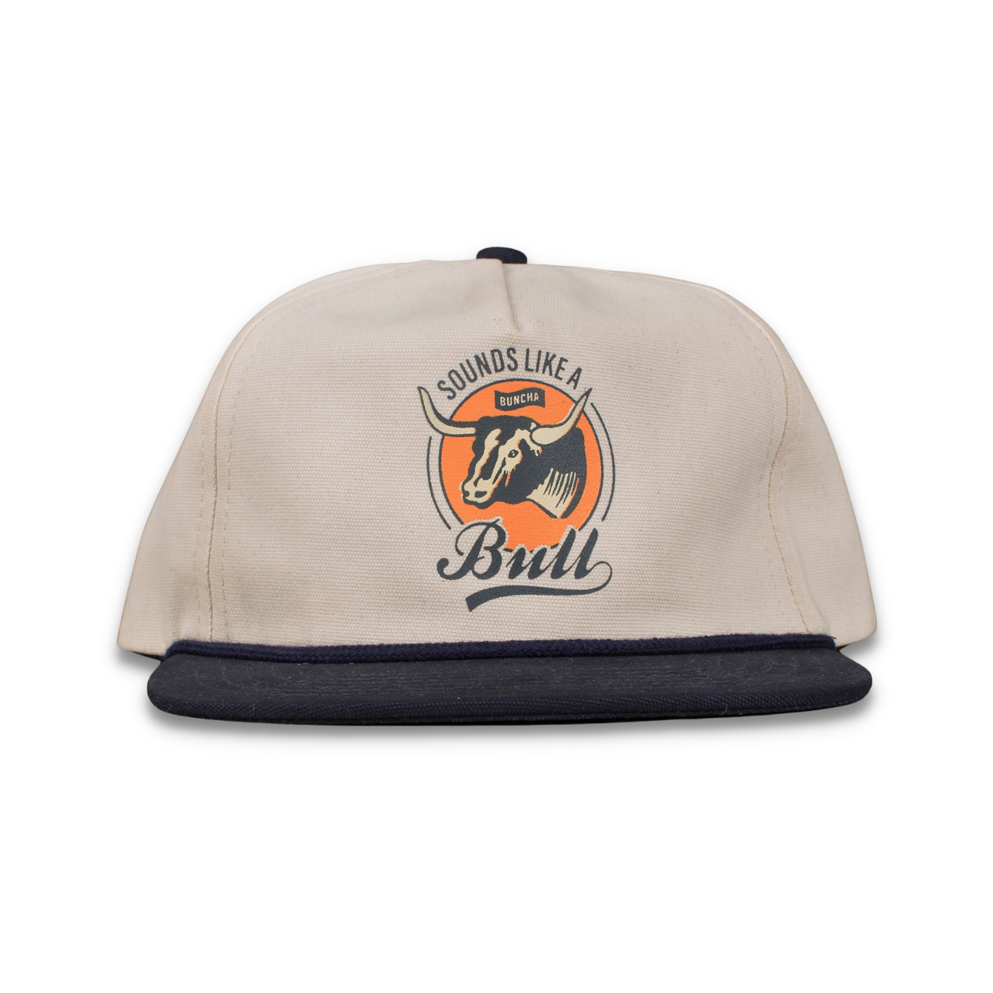 Buncha Bull Snapback - Black Blue & Khaki