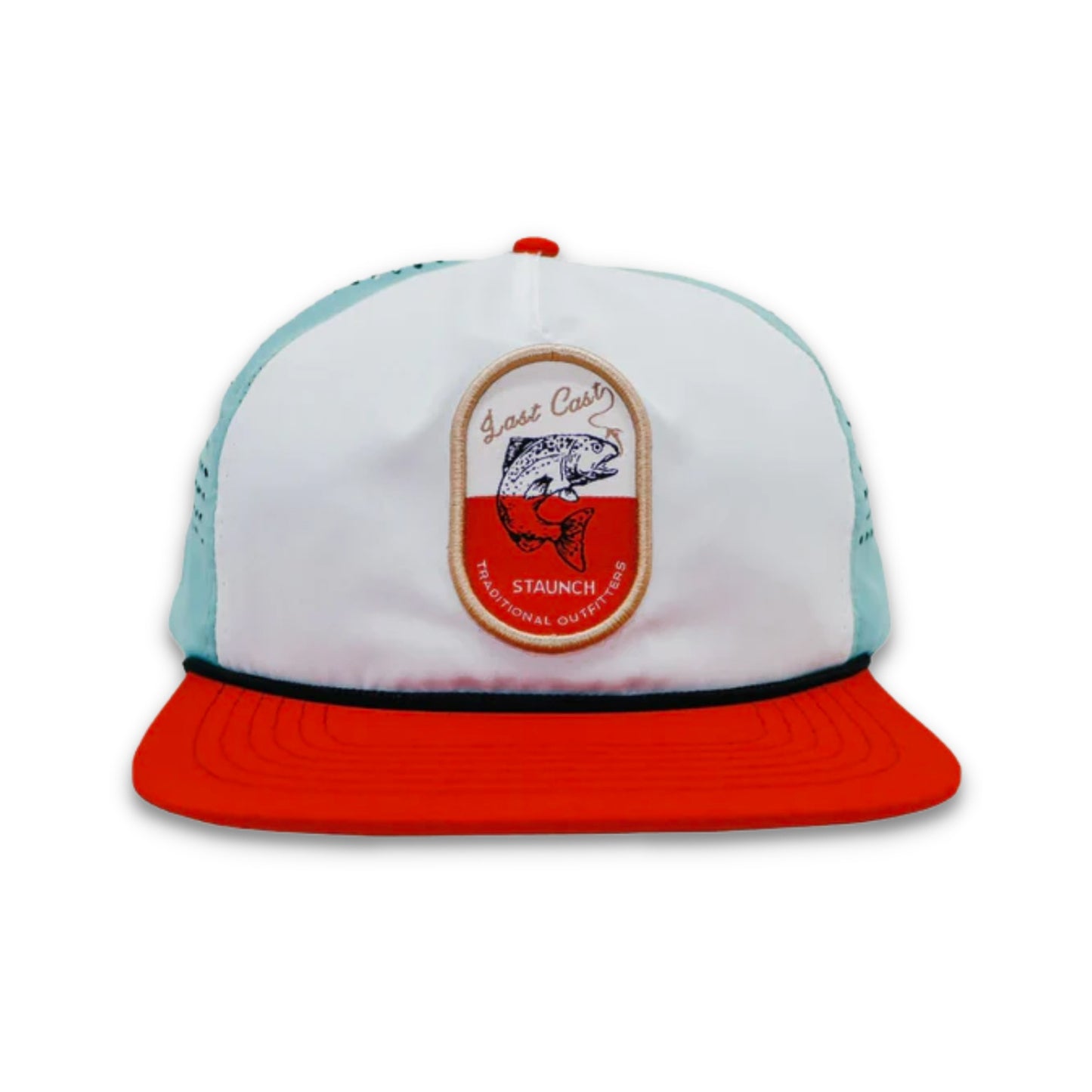 Last Cast Snapback - Baby Blue & Candy Red