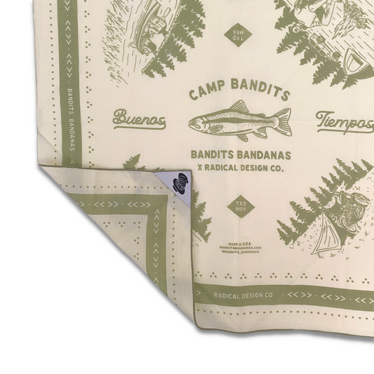 Buenos Tiempos Bandana - Olive & Ivory