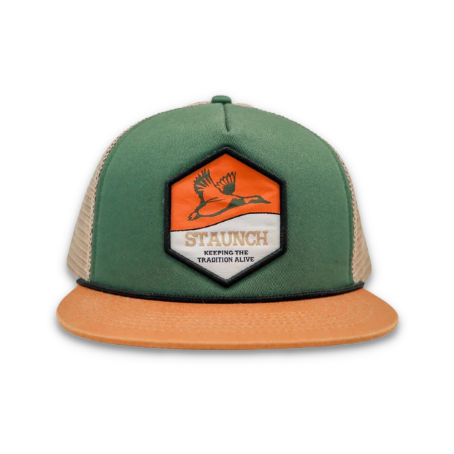 Pond Hopper Snapback - Hunter Green & Cinnamon