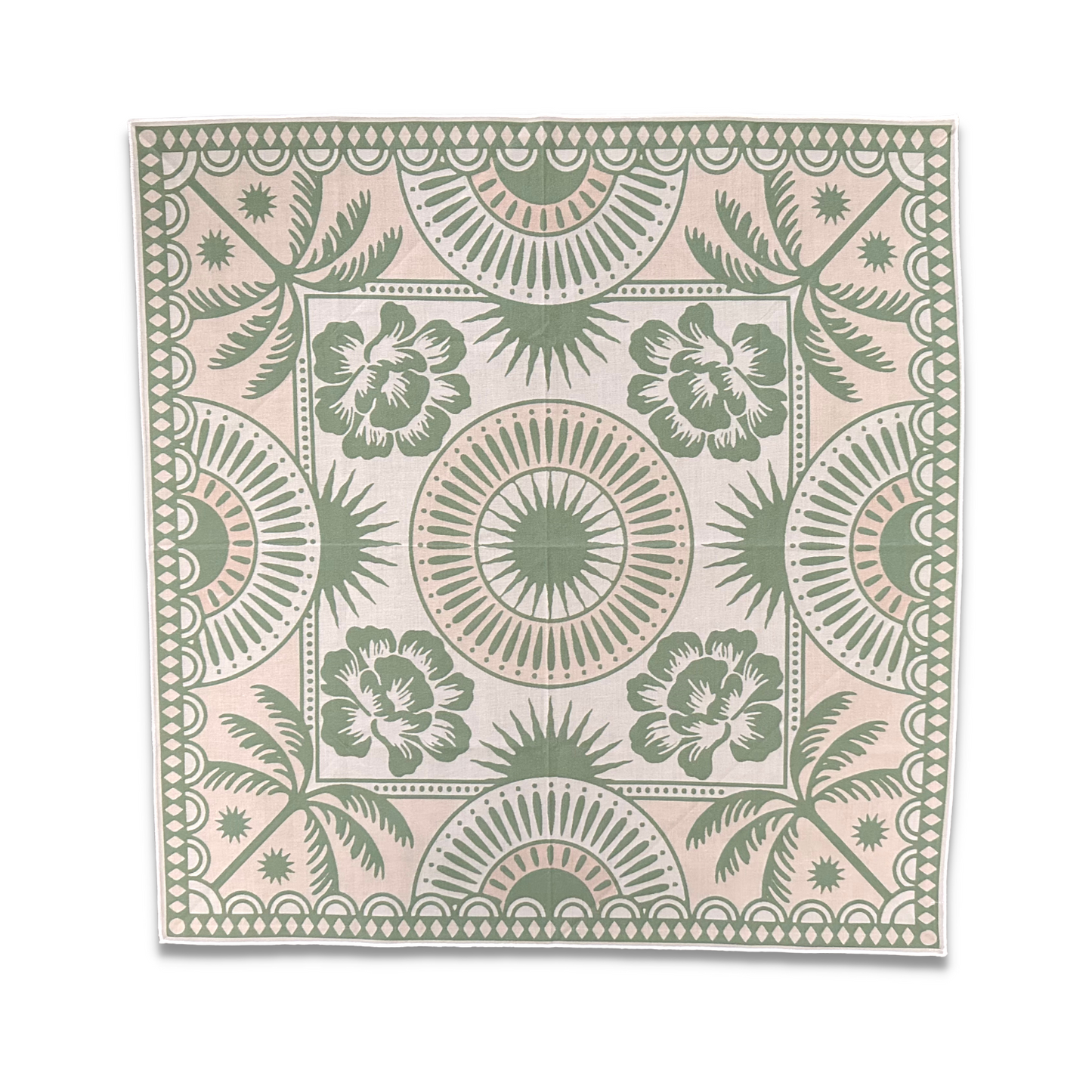 Quindio Bandana - Soft Pink & Sage