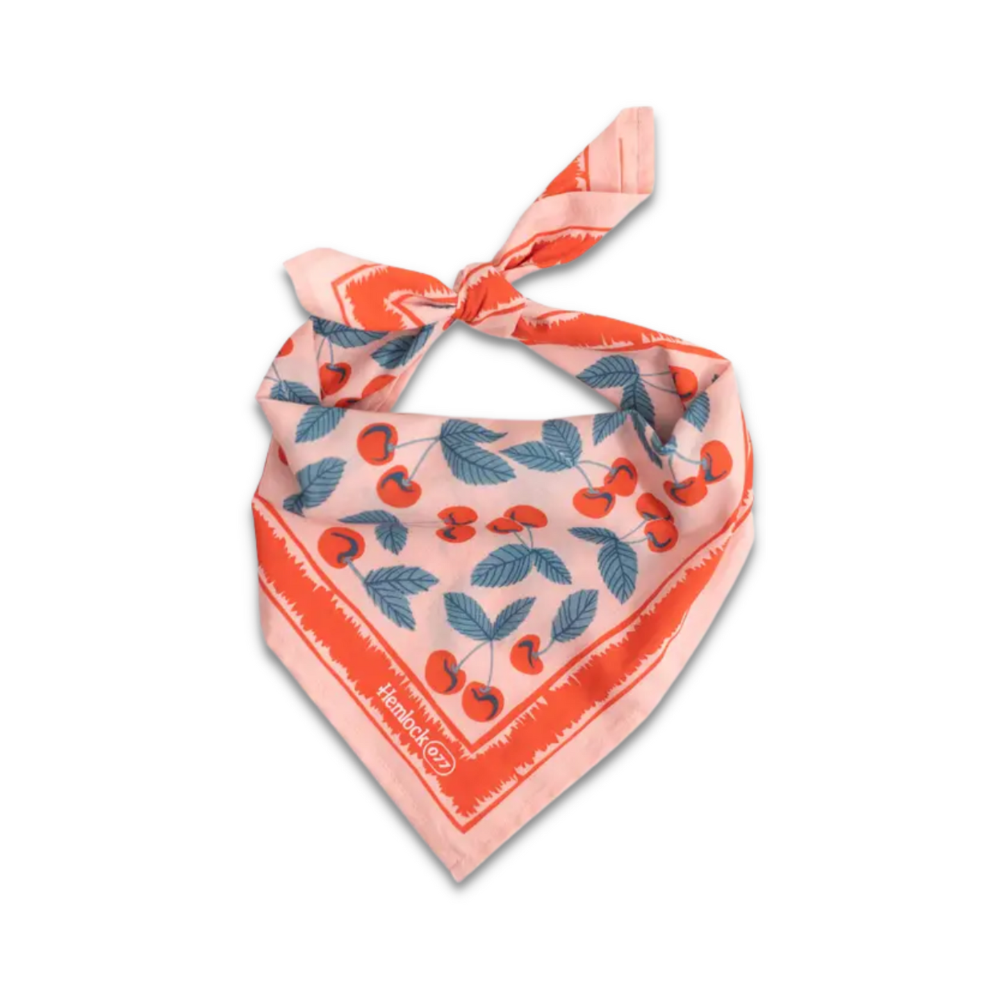 Cherry Double Delight Bandana - Red, Pink & Green