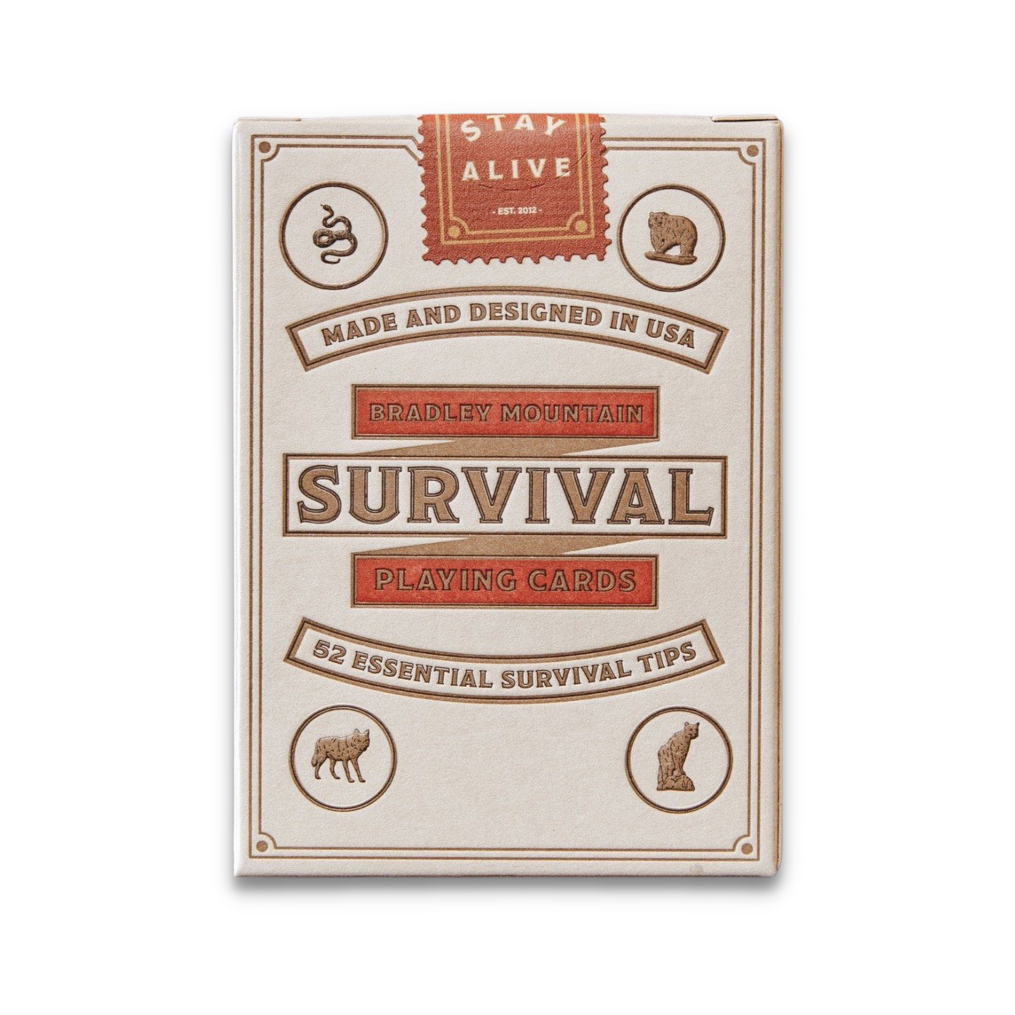 Survival Playing Cards - Cream