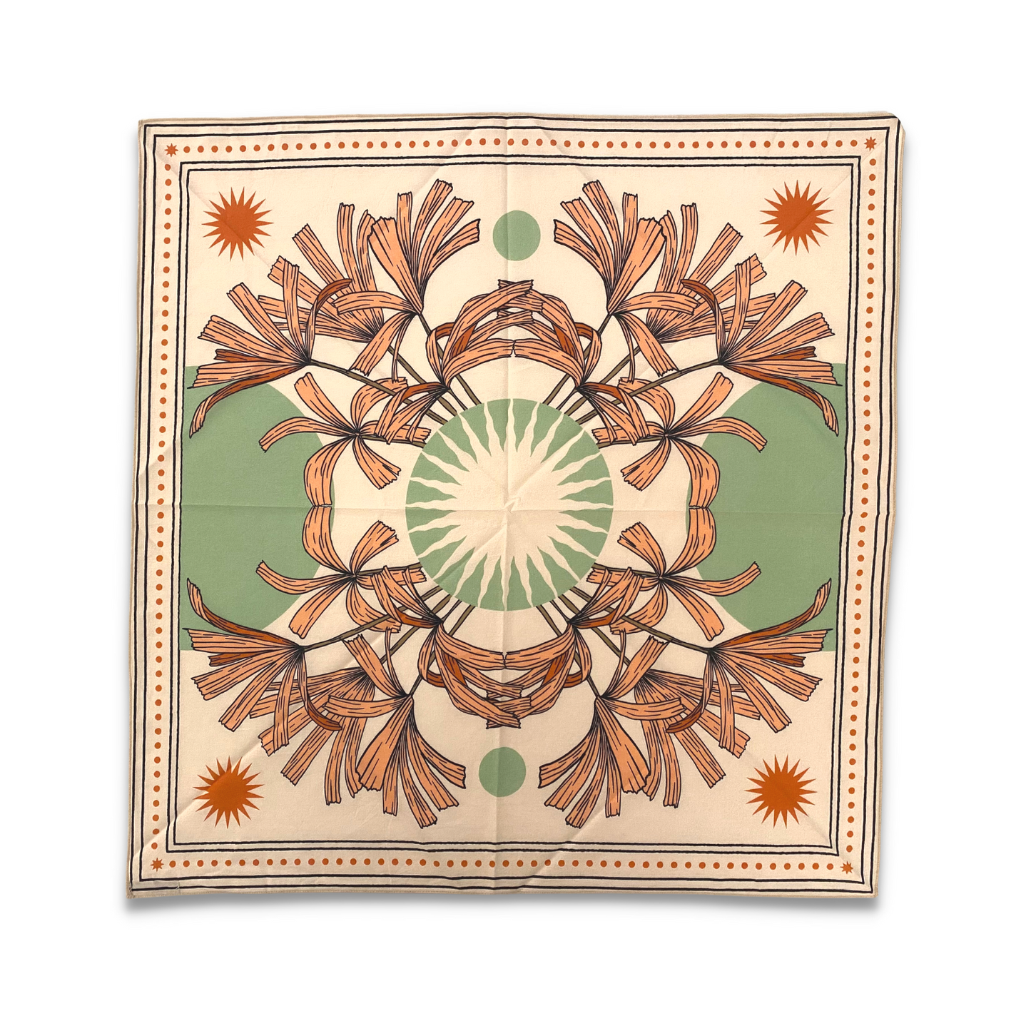 Tropics Bandana - Sage & Shades of Tan