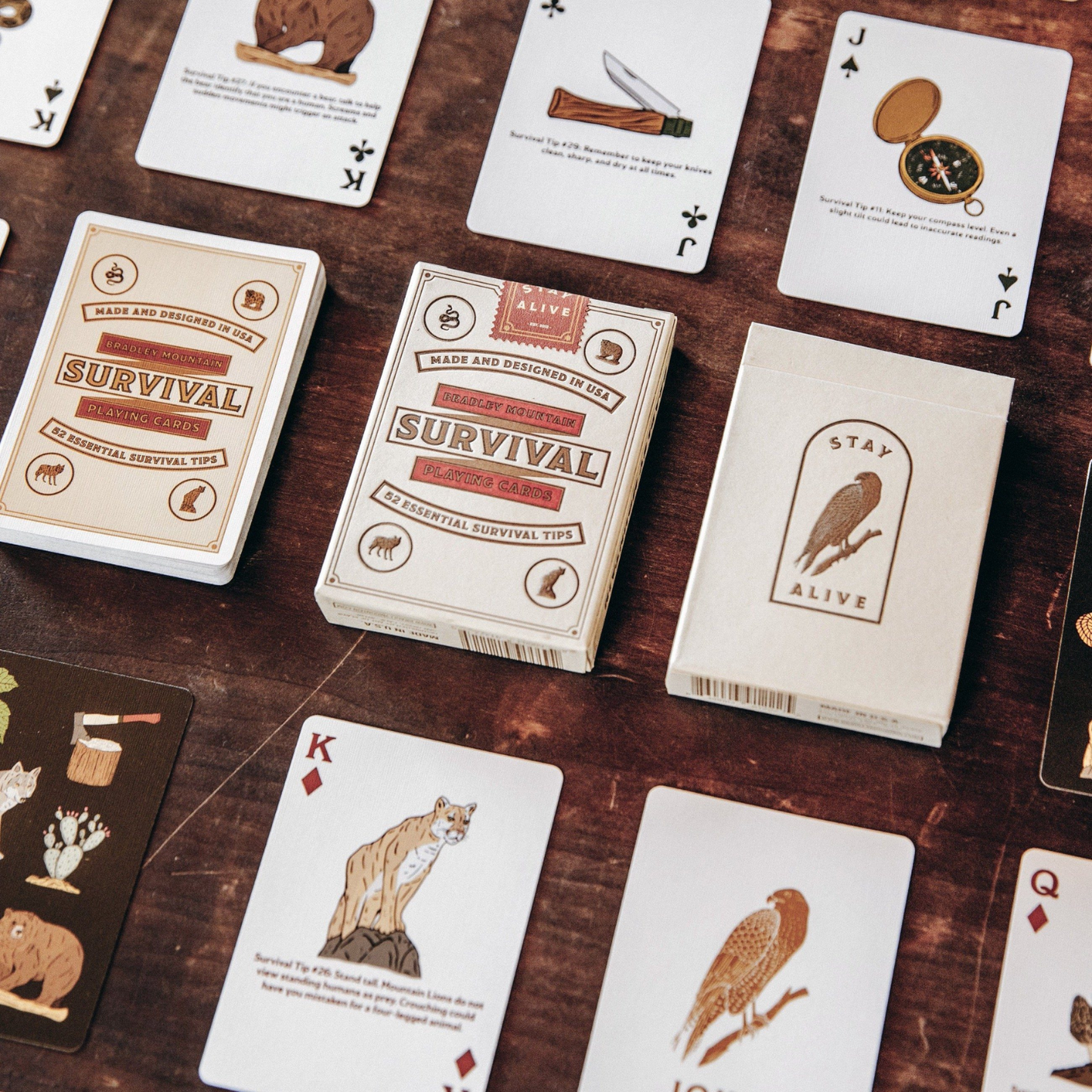 Survival Playing Cards - Cream
