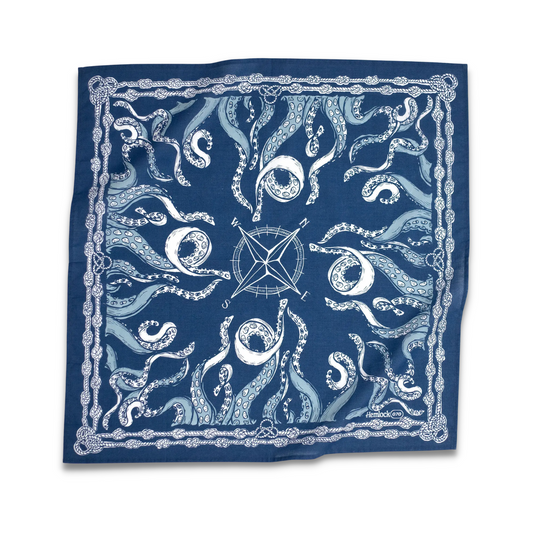 Nautilus Bandana - Navy & White