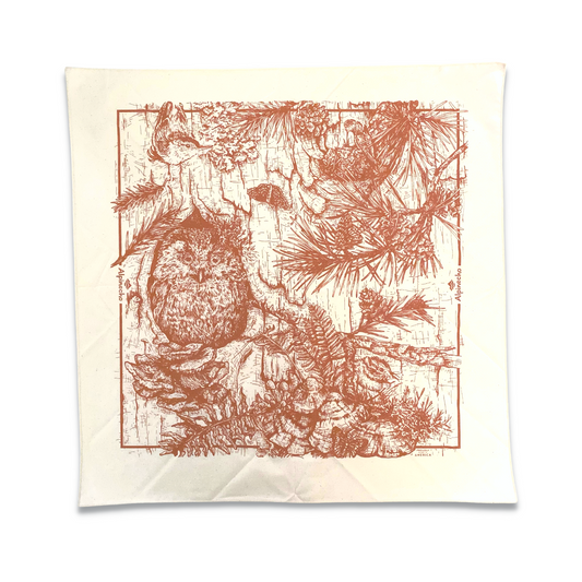 Tree Life Bandana - Burnt Orange & Cream