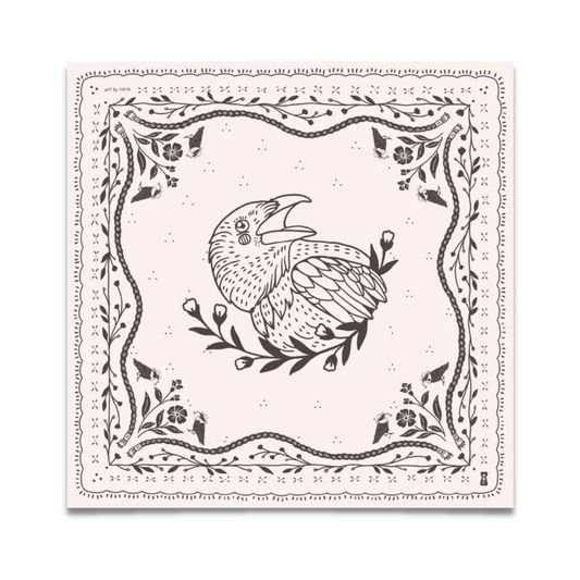 Crow Bandana - Powder White